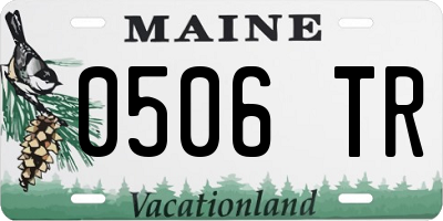 ME license plate 0506TR