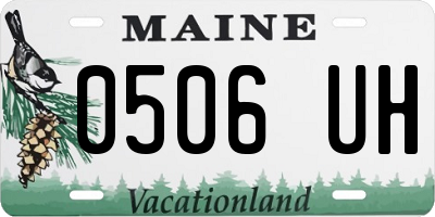 ME license plate 0506UH
