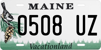 ME license plate 0508UZ