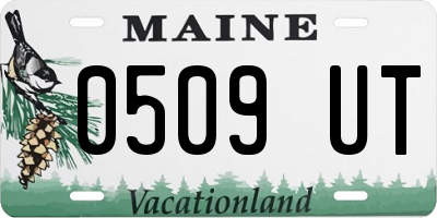 ME license plate 0509UT