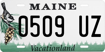 ME license plate 0509UZ