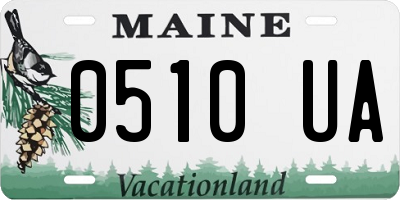 ME license plate 0510UA
