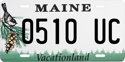 ME license plate 0510UC