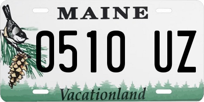 ME license plate 0510UZ