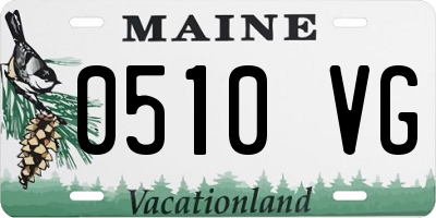 ME license plate 0510VG