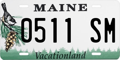 ME license plate 0511SM