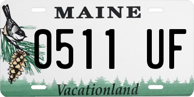 ME license plate 0511UF