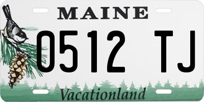 ME license plate 0512TJ