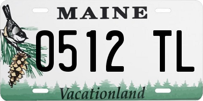 ME license plate 0512TL