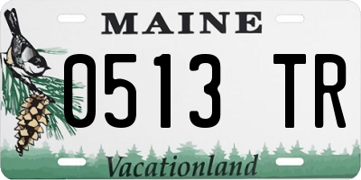 ME license plate 0513TR