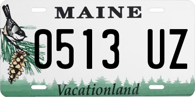 ME license plate 0513UZ