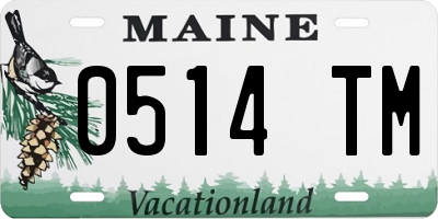 ME license plate 0514TM