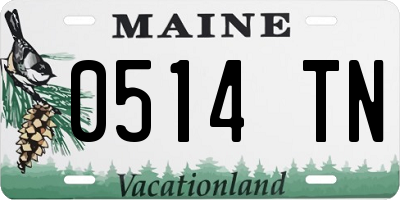 ME license plate 0514TN