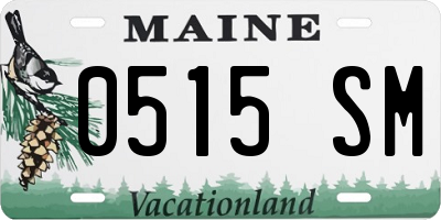 ME license plate 0515SM