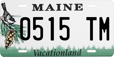 ME license plate 0515TM