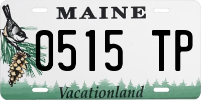 ME license plate 0515TP