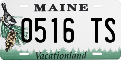 ME license plate 0516TS