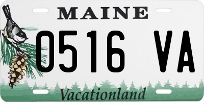 ME license plate 0516VA