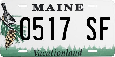 ME license plate 0517SF