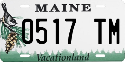ME license plate 0517TM