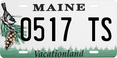 ME license plate 0517TS