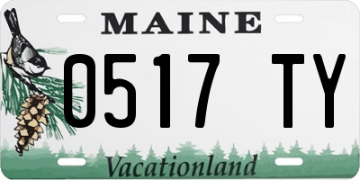 ME license plate 0517TY