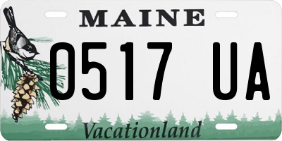 ME license plate 0517UA