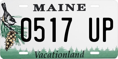 ME license plate 0517UP