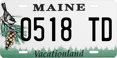 ME license plate 0518TD