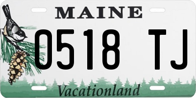 ME license plate 0518TJ