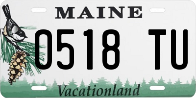 ME license plate 0518TU