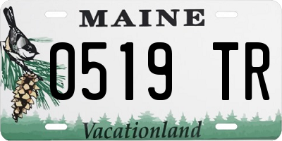 ME license plate 0519TR