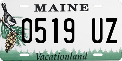 ME license plate 0519UZ