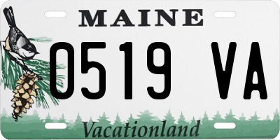 ME license plate 0519VA