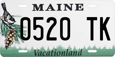 ME license plate 0520TK
