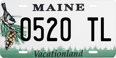 ME license plate 0520TL
