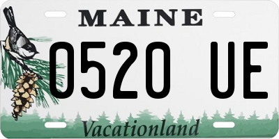 ME license plate 0520UE
