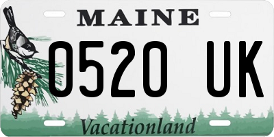 ME license plate 0520UK