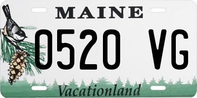 ME license plate 0520VG