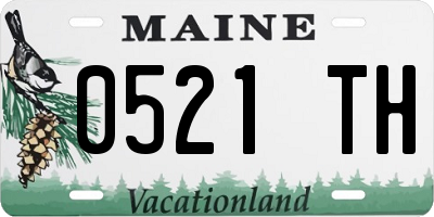 ME license plate 0521TH