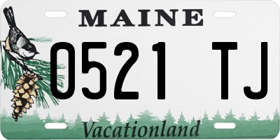ME license plate 0521TJ