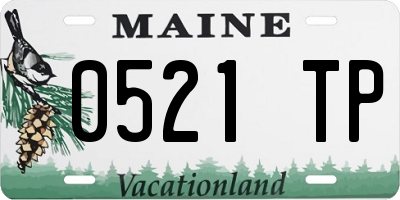 ME license plate 0521TP