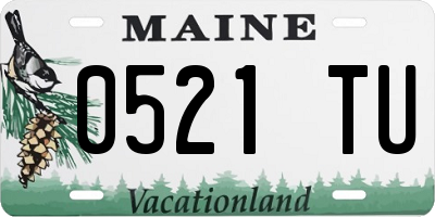 ME license plate 0521TU