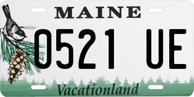 ME license plate 0521UE