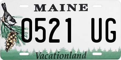 ME license plate 0521UG