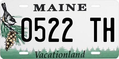 ME license plate 0522TH