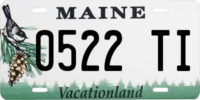 ME license plate 0522TI