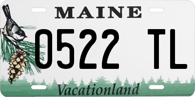 ME license plate 0522TL
