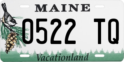 ME license plate 0522TQ