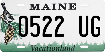 ME license plate 0522UG